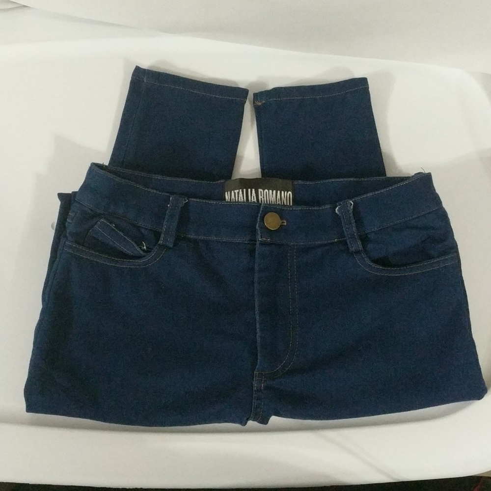 Natalia Romano Dark Wash Skinny Jeans - size 25
